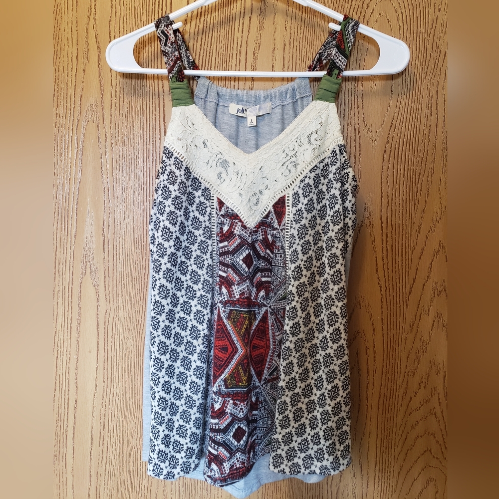 Jolt Printed Tank Top Size S